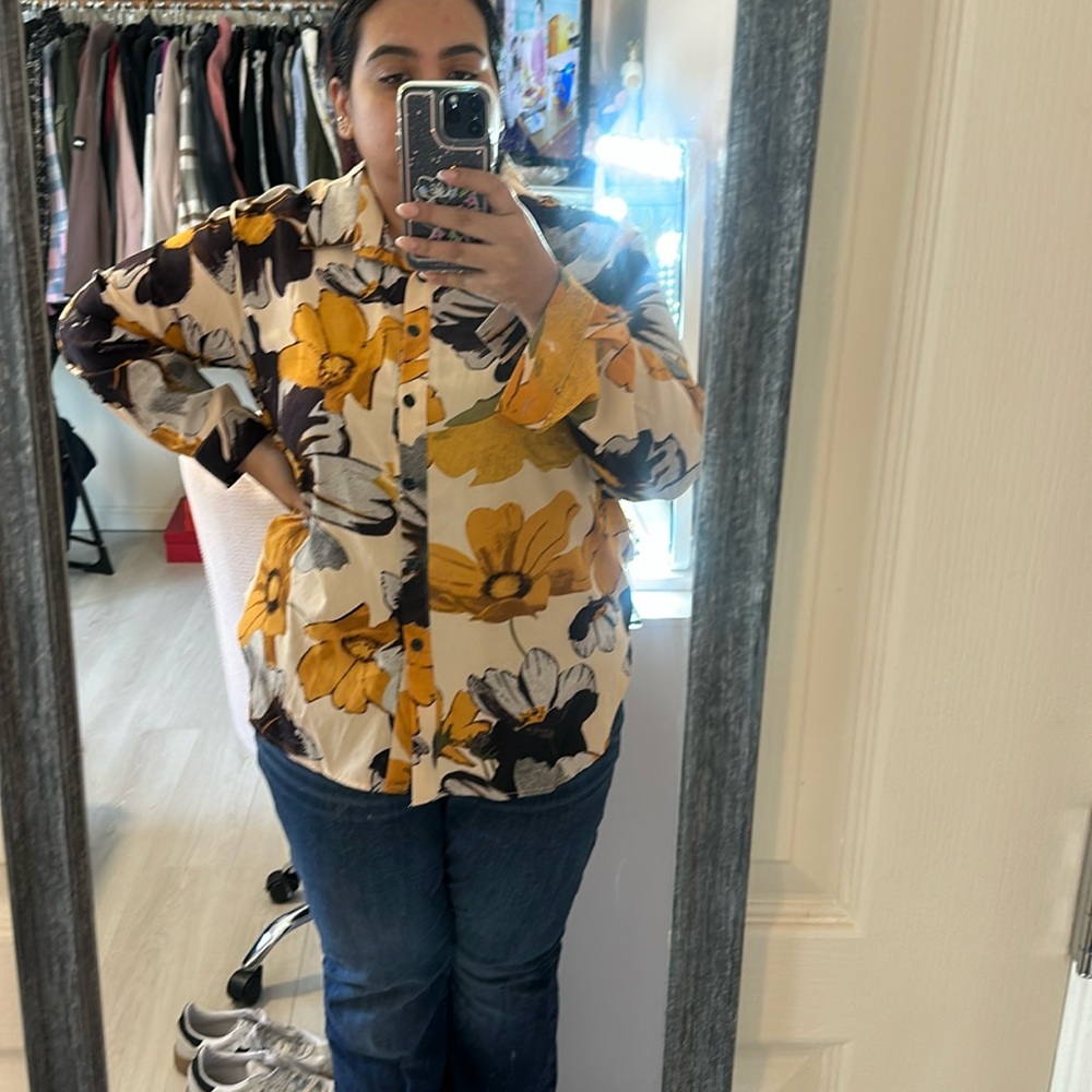Floral Button Down Shirt